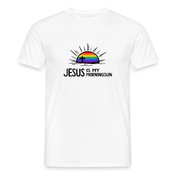 jésus-christ arc-en-ciel jesusfreak armée du salut - T-shirt homme - blanc - Devant - AI Model Male 178 dark (178cm)