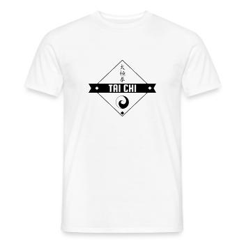 Taijiquan Tai-Chi Chuan Tai-Chi Taichi Tai Chi - Men's T-Shirt - white - Front - AI Model Male 178 dark (178cm)