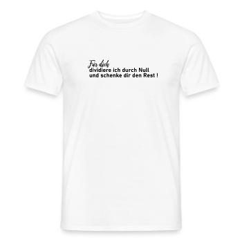 Division durch Null - Männer T-Shirt - Weiß - Vorne - AI Model Male 178 dark (178cm)