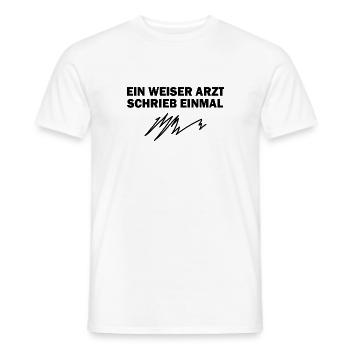 Arzt Geschenk Notarzt Medizin Krankenwagen - Männer T-Shirt - Weiß - Vorne - AI Model Male 178 dark (178cm)
