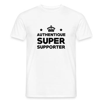 Supporter / Supportrice / Sport / Supporteur - T-shirt homme - blanc - Devant - AI Model Male 178 dark (178cm)