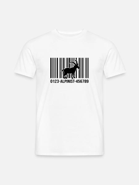 bergwandern servus gipfel alpinist bergziege - Männer T-Shirt - Weiß