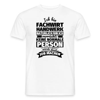 Fachwirt Handwerk Geschenke - Männer T-Shirt - Weiß - Vorne - AI Model Male 178 dark (178cm)