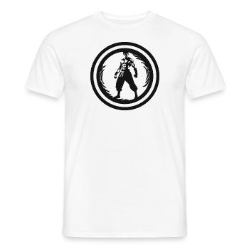 Calisthenics, pull-ups, pullups, muscle ups, body - Men's T-Shirt - white - Front - AI Model Male 178 dark (178cm)
