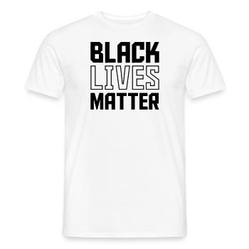 black lives - Männer T-Shirt - Weiß - Vorne - AI Model Male 178 dark (178cm)