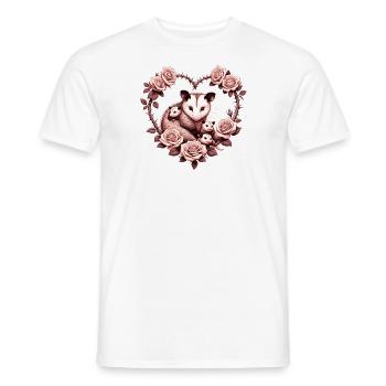 Opossum-Mama - Männer T-Shirt - Weiß - Vorne - AI Model Male 178 dark (178cm)