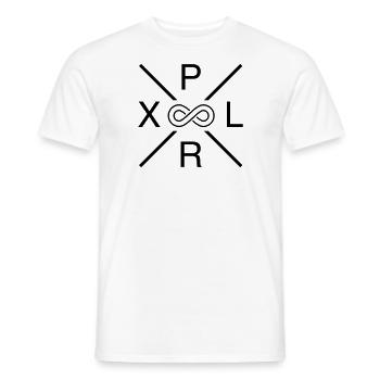 XPLR Explore - Découvrez le logo Forever Infinity - T-shirt homme - blanc - Devant - AI Model Male 178 dark (178cm)
