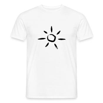 Black sun - Men's T-Shirt - white - Front - AI Model Male 178 dark (178cm)