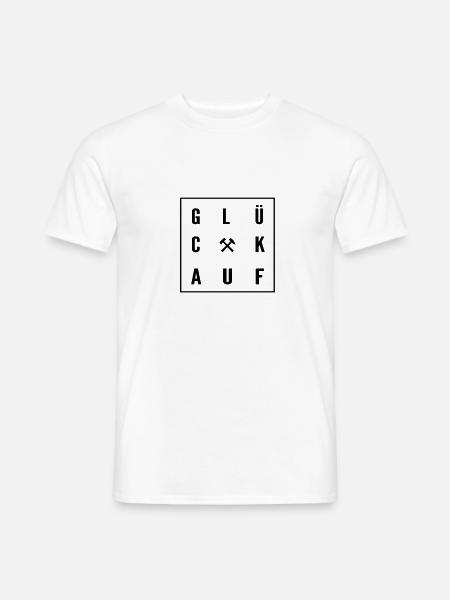 Glück Auf - Männer T-Shirt - Weiß