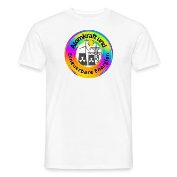Atomkraft und Erneuerbare Energien - Männer T-Shirt - Weiß - Vorne - AI Model Male 178 dark (178cm)
