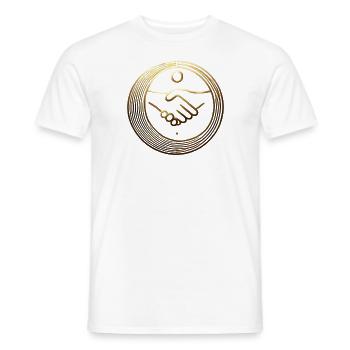 Partnerschaft und Vertrauen - Männer T-Shirt - Weiß - Vorne - AI Model Male 178 dark (178cm)