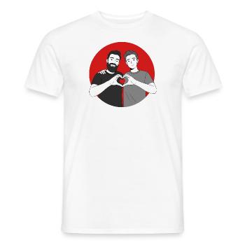 Love is Love - Men's T-Shirt - white - Front - AI Model Male 178 dark (178cm)