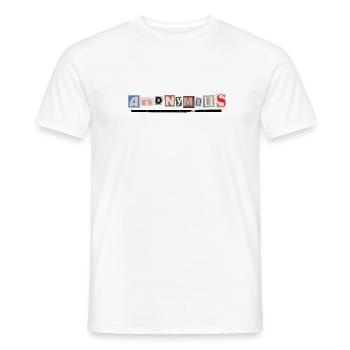Anonymous - Männer T-Shirt - Weiß - Vorne - AI Model Male 178 dark (178cm)