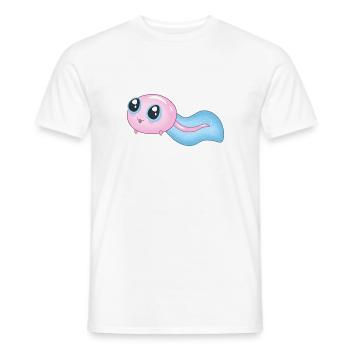 Mignon têtard cyan - T-shirt homme - blanc - Devant - AI Model Male 178 dark (178cm)