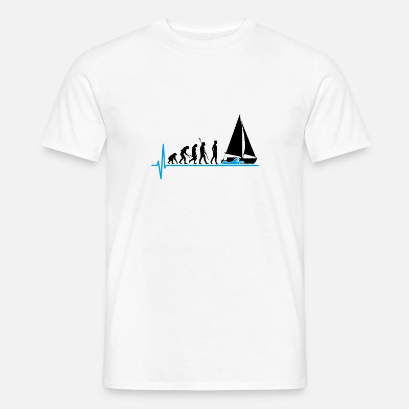 Sailing Evolution Sail boat - Men’s T-shirt - white