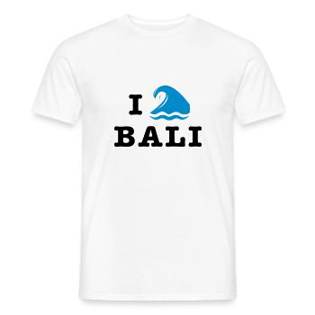 I Love Bali - Männer T-Shirt - Weiß - Vorne - AI Model Male 178 dark (178cm)