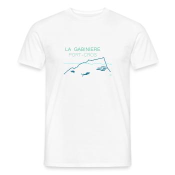 J'peux pas, j'ai plongée sur à Port Cros. - T-shirt homme - blanc - Devant - AI Model Male 178 dark (178cm)