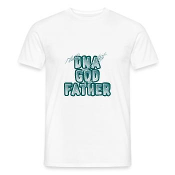 J’ai fait un test ADN et Dieu est mon père 12 - T-shirt homme - blanc - Devant - AI Model Male 178 dark (178cm)
