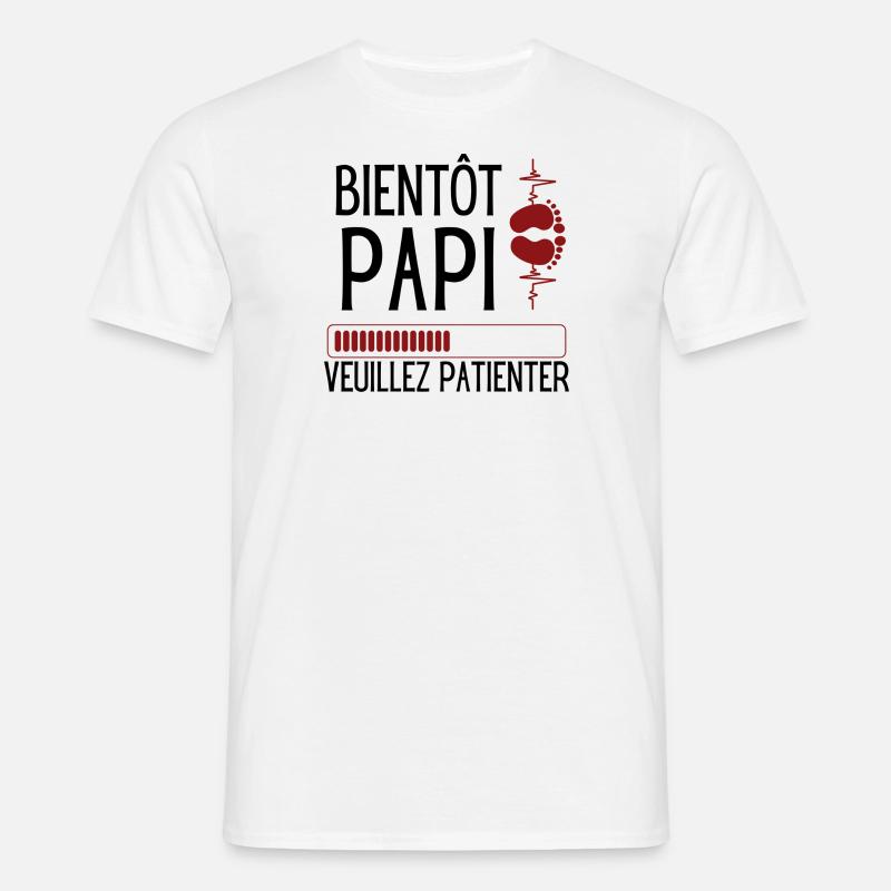 BALD PAPI - Männer T-Shirt - Weiß
