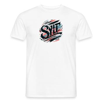 Sylt - Nordsee - Deutschland - Kampen - Insel - Männer T-Shirt - Weiß - Vorne - AI Model Male 178 dark (178cm)
