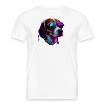 Beagle Dogs Beagles - Men's T-Shirt - white - Front - AI Model Male 178 dark (178cm)