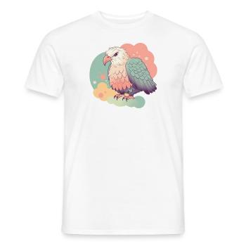aigle pastel mignon illustration - T-shirt homme - blanc - Devant - AI Model Male 178 dark (178cm)
