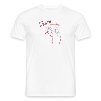death - Männer T-Shirt - Weiß - Vorne - AI Model Male 178 dark (178cm)