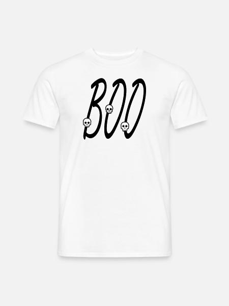 Boo - Männer T-Shirt - Weiß