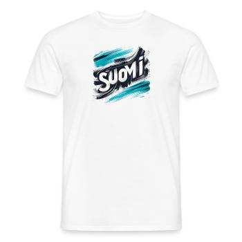 Suomi Finland Finnland - Männer T-Shirt - Weiß - Vorne - AI Model Male 178 dark (178cm)