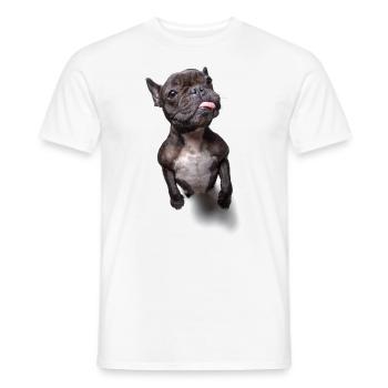 Mad Frenchie - Männer T-Shirt - Weiß - Vorne - AI Model Male 178 dark (178cm)