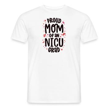 Proud Mom Of An NICU Graduate NICU Grad Mother - Men's T-Shirt - white - Front - AI Model Male 178 dark (178cm)