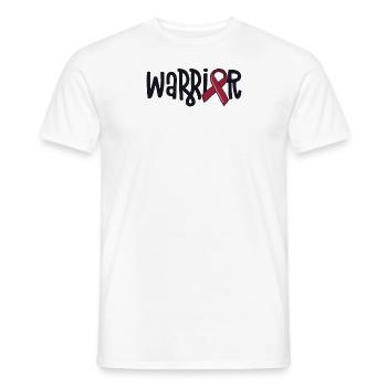 Vascular Malformation Warrior Burgundy Hemangioma - Men's T-Shirt - white - Front - AI Model Male 178 dark (178cm)