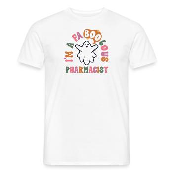 Faboolous Pharmacist Halloween Retro Pharmacy - Men's T-Shirt - white - Front - AI Model Male 178 dark (178cm)
