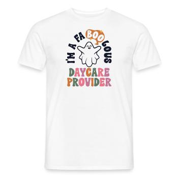 Faboolous Garderie Provider Halloween Nanny Child - T-shirt homme - blanc - Devant - AI Model Male 178 dark (178cm)