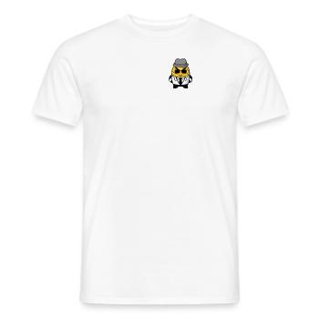Cute Kawaii Pineapple in Gangster Mafia Style Pocket - Men's T-Shirt - white - Front - AI Model Male 178 dark (178cm)