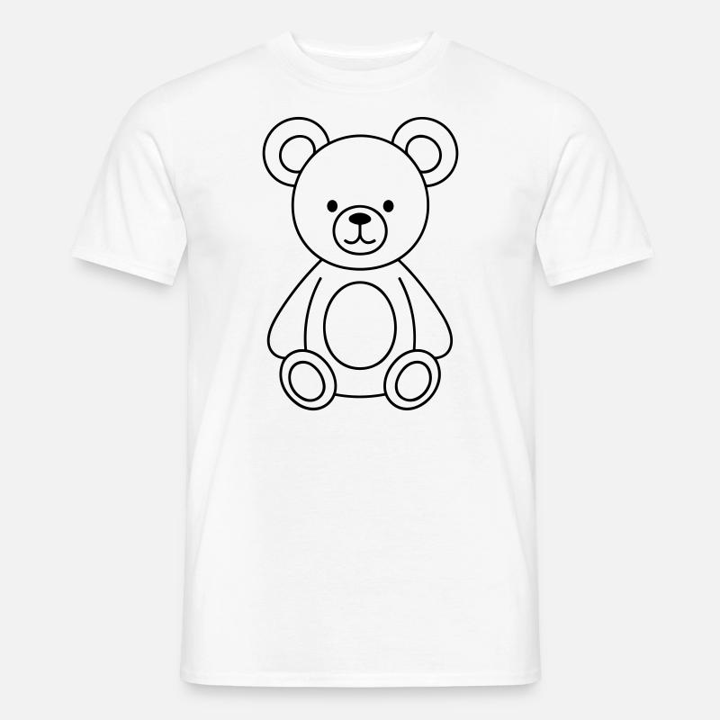 Teddybär - Männer T-Shirt - Weiß
