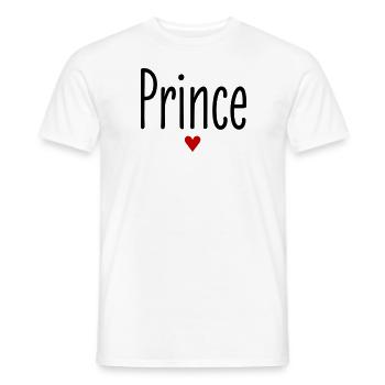 Valentinstag Prince Princess passendes Paar Liebe - Männer T-Shirt - Weiß - Vorne - AI Model Male 178 dark (178cm)