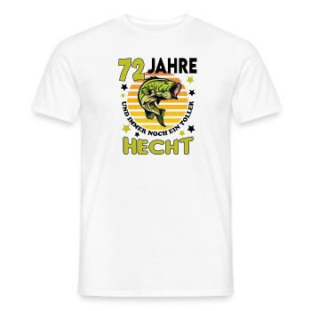 Geburtstag Toller Hecht Alter Jahre 72 - Männer T-Shirt - Weiß - Vorne - AI Model Male 178 dark (178cm)