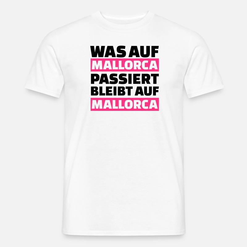 Mallorca - Männer T-Shirt - Weiß