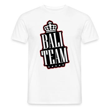 L’équipe de Bali - T-shirt homme - blanc - Devant - AI Model Male 178 dark (178cm)