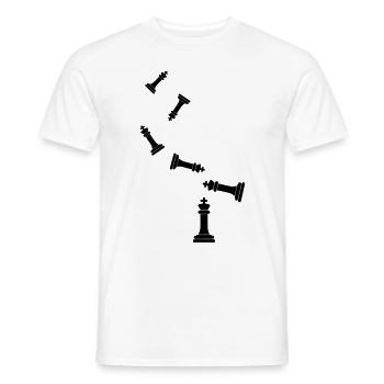 Schachfigur König - Männer T-Shirt - Weiß - Vorne - AI Model Male 178 dark (178cm)