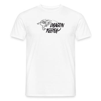 Crocodile aux yeux rouges Scinque Dragon Gardien - T-shirt homme - blanc - Devant - AI Model Male 178 dark (178cm)