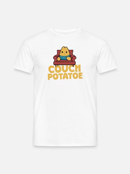 Couchpotatoe Entspannung - Männer T-Shirt - Weiß