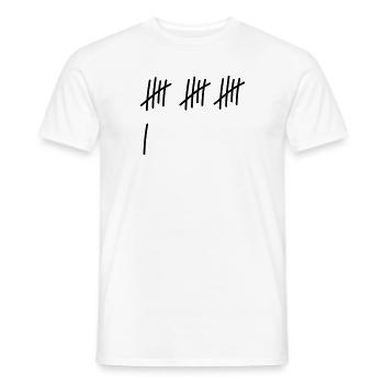 16 coups / / 16 fois / / Anniversaire / / cadeau - T-shirt homme - blanc - Devant - AI Model Male 178 dark (178cm)