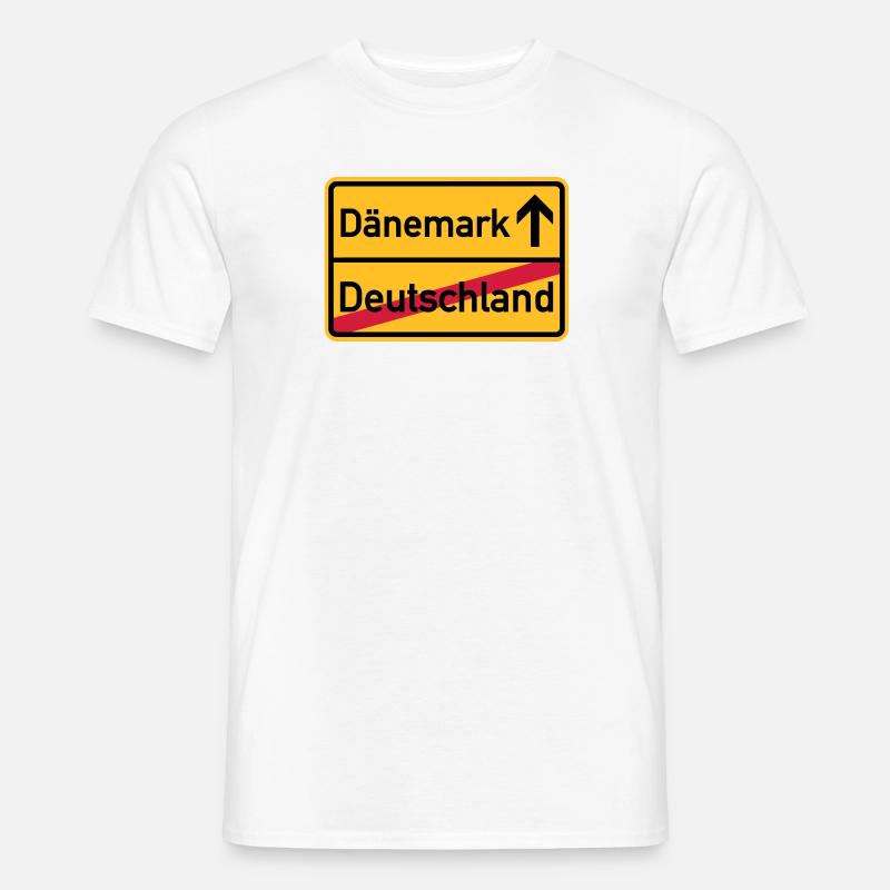 Dänemark - Männer T-Shirt - Weiß