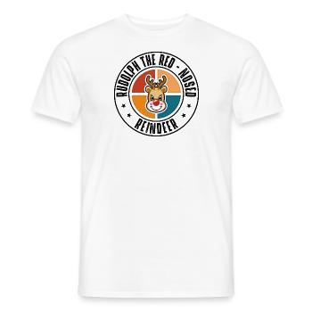 Rudolph - T-shirt homme - blanc - Devant - AI Model Male 178 dark (178cm)