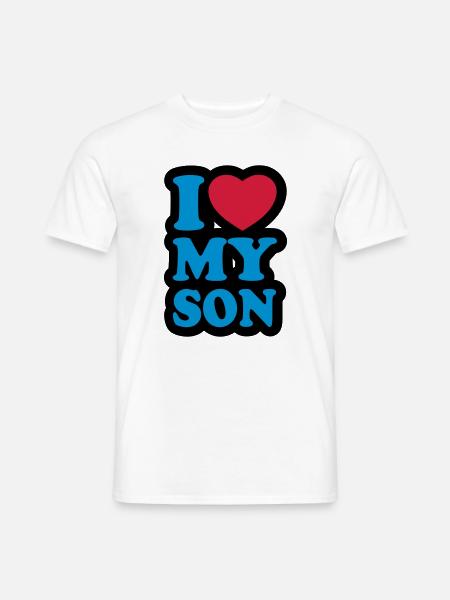 I love my son - Men's T-Shirt - white