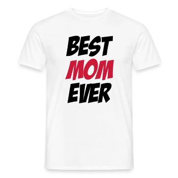 Best Mom Ever - T-shirt homme - blanc - Devant - AI Model Male 178 dark (178cm)