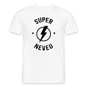 Neveu Nièce Oncle Tante Famille Bébé Noël - Men's T-Shirt - white - Front - AI Model Male 178 dark (178cm)