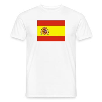 Spanische Flagge - Männer T-Shirt - Weiß - Vorne - AI Model Male 178 dark (178cm)